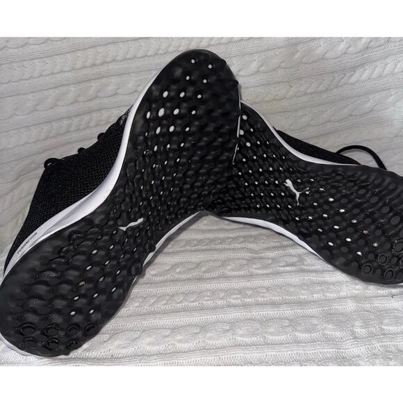 Golf Shoes Puma Grip Fusion Black Gray Unisex Lace Up EU Sz 40 US M 7.5 Or W 9.5 main image 6